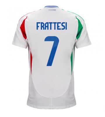 Italien Davide Frattesi #7 Replika Udebanetrøje EM 2024 Kortærmet